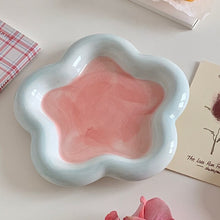 Load image into Gallery viewer, Korean Ins Style Retro Cute Bear Bowl Dessert Plate Ceramic Bowl Breakfast Bowl Ceramic Bowl Vintage Bowl Oat Yogurt Salad Dish