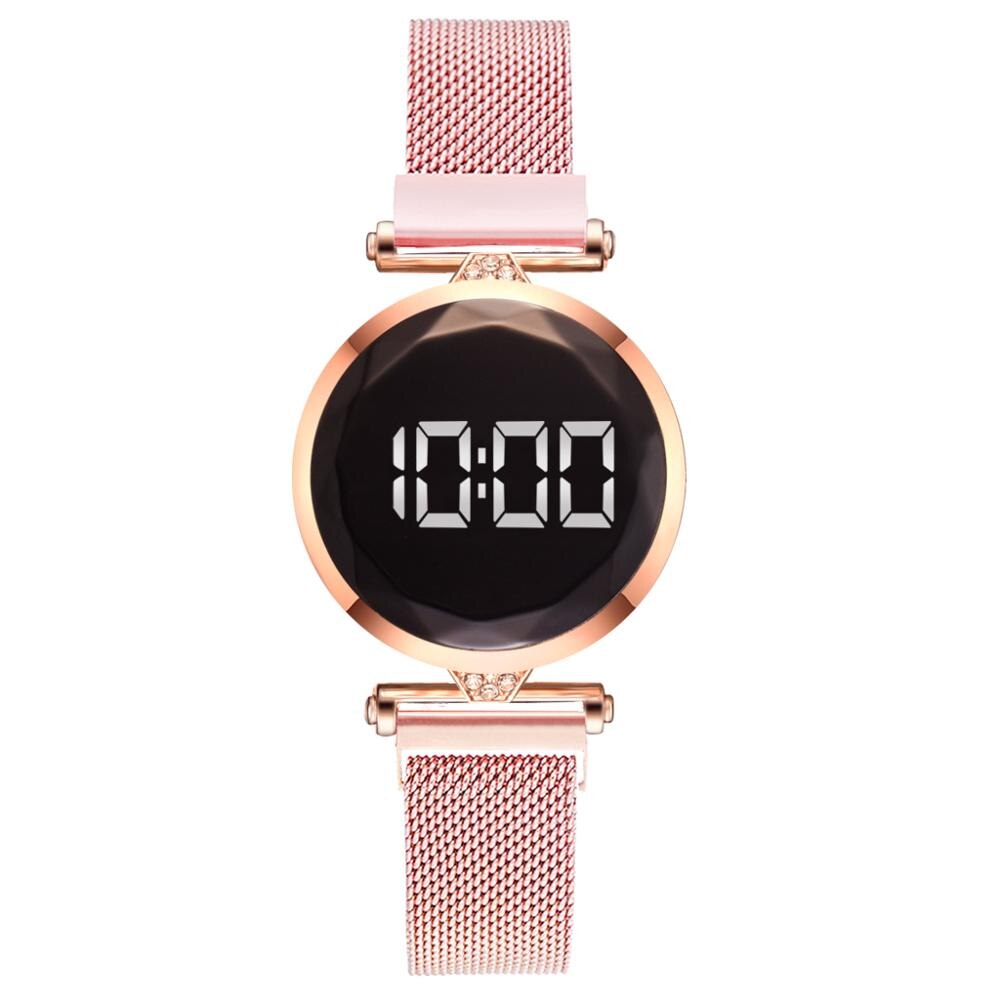 Christmas Gift Luxury Watch Women Led Watch Mesh Magnet Watches Top Brand Personality New Design Female Wristwatches Clock Relogio Feminino