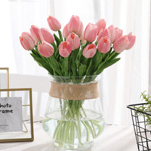 Load image into Gallery viewer, 31Pcs/lot Tulips Artificial Flowers PU Calla Fake Flowers Real Touch Flowers for Wedding Decoration Home Party Decoration Favors