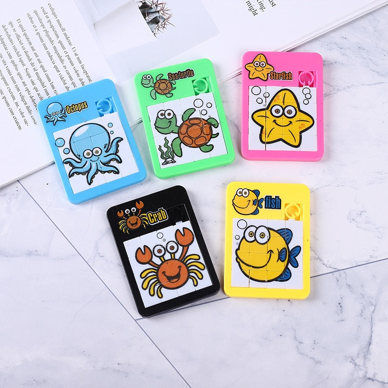 Skhek  Early Educational Toy Developing For Children Jigsaw Digital Number 1-16 Animal Cartoon Puzzle Game Toys