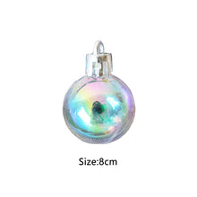 Load image into Gallery viewer, LadyCC Colorful Transparent Aesthetic Gradient Christmas Decoration Pendant Milk White Pearl Hanging Ball