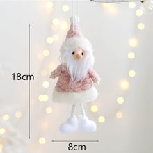 Load image into Gallery viewer, Pink Christmas Plush Angel Girl Snowman Pendant Santa Claus Snowman Elk Doll Oranments Xmas Tree Merry Christmas Decor Gifts