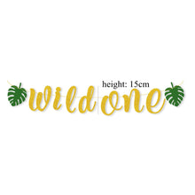 Load image into Gallery viewer, New! Wild One Birthday Party Balloons Jungle Safari Party Forest Decoration Kids First 1st Birthday Safari Jungle Party Supplies