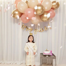 Load image into Gallery viewer, 20Pcs 10 Inch Pink Beige Latex Balloons Gold Metal Balloon Green Set Baby Shower Toys Globos Wedding Birthday Party Decoration