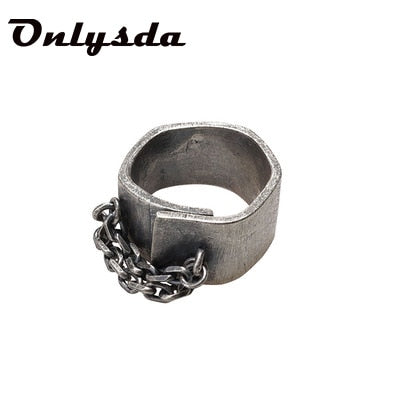 Skhek New jewelry 2022 stainless steel rings engagement Chain designer Retrp Ring Punk Male Vintage Anel gifts for boyfriend OSR513