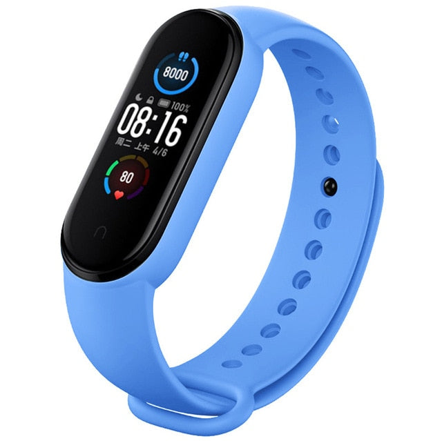 Christmas Gift Strap for Xiaomi Mi Band 6 5 4 3 Sport Wristband Silicone Bracelet Mi Band 3 4 Band5 replacement straps For mi band 6 watch band