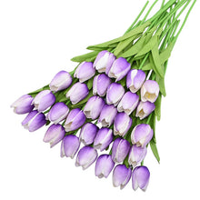 Load image into Gallery viewer, 31Pcs/lot Tulips Artificial Flowers PU Calla Fake Flowers Real Touch Flowers for Wedding Decoration Home Party Decoration Favors