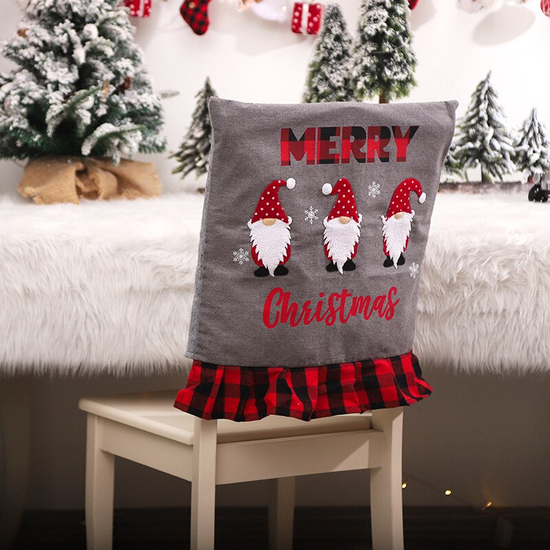 Christmas Gift 2022 New Year Christmas Chair Covers Decor Dinner Chair DIY Christmas Decorations for Home Decor Noel Chair Cover Party Navidad