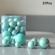 Load image into Gallery viewer, LadyCC Baby Blue Pearlescent Champagne Golden Christmas Ball Christmas Tree Decoration Restaurant Window Christmas Ornament