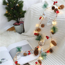 Load image into Gallery viewer, Christmas LED String Lights Pine Cones Needles Merry Christmas Bells Xmas Navidad Noel Gifts New Year 2022 For Home Decoration