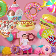 Load image into Gallery viewer, Sweet Donut Ice Cream Foil Balloons Cake Helium Balloon Baby Shower Birthday Party Decoration Kids Toy Digital Figure Globo