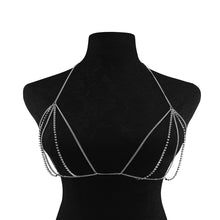 Load image into Gallery viewer, Body chain simple long necklace sexy back chain bikini waist chain girl chest chain beach vacation belly body sexy chain