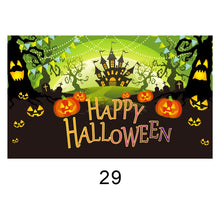 Load image into Gallery viewer, SKHEK New Halloween Decoration Banner Background Horror Theme Happy Halloween Party Decoration Flag