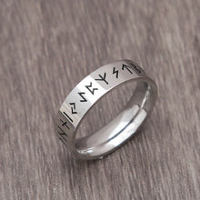 Load image into Gallery viewer, Skhek Vintage Viking Rune Ring Stainless Steel Nordic Odin Viking Ring For Men Women Couple Amulet Fashion Jewelry Gift Never Fading