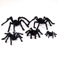 Load image into Gallery viewer, SKHEK 1 Pc 30Cm/50Cm/75Cm/125Cm/150Cm/200Cm Black Spider Halloween Decoration Haunted House Prop Indoor Outdoor Giant Decor