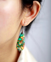 Load image into Gallery viewer, Skhek Bohemian Women Jaspers Dangle Earrings Colorful Lady Boho Natural Stones Earring Designer Jewelry Bijoux Dropship
