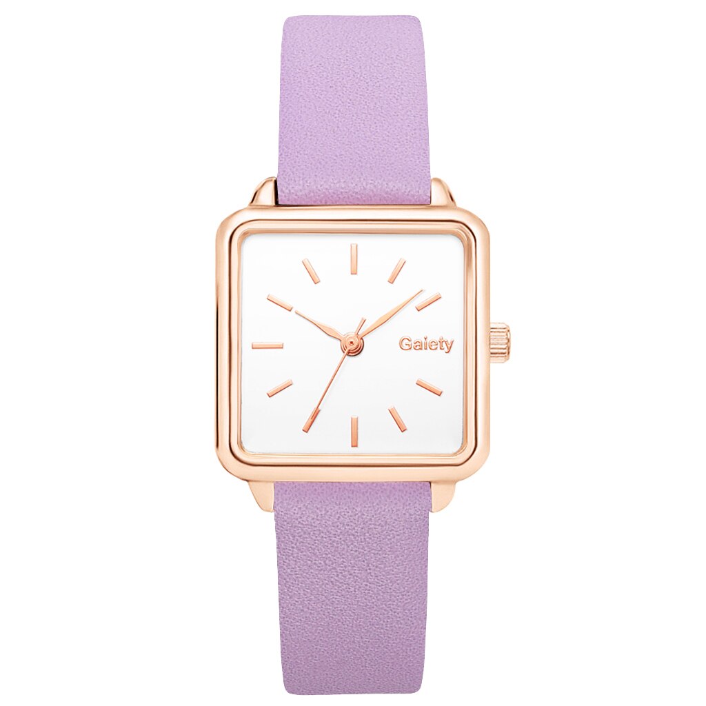 Christmas Gift Gaiety Brand Fashion Women Watch Simple Square Leather Band Bracelet Ladies Watches Quartz Wristwatch Female Clock Dropshipping