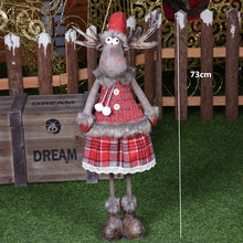 Load image into Gallery viewer, Retractable Christmas Dolls Santa Claus Snowman Reindeer Toys Xmas Figurines Christmas Gift for Kid Navidad Xmas Tree Ornament