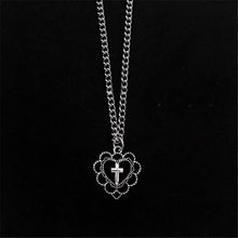 Load image into Gallery viewer, SKHEK Kpop Goth Harajuku Vintage Butterfly Angel Heart Pendant Pearls Grunge Necklace For Women Man Egirl Y2K Jewelry EMO Accessories