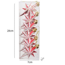 Load image into Gallery viewer, Christmas Gift Christmas Star Red Five-Pointed Star Hanging Ornaments Xmas Home Decor Color Multi-Pointed Star Christmas Tree Decoration 2022