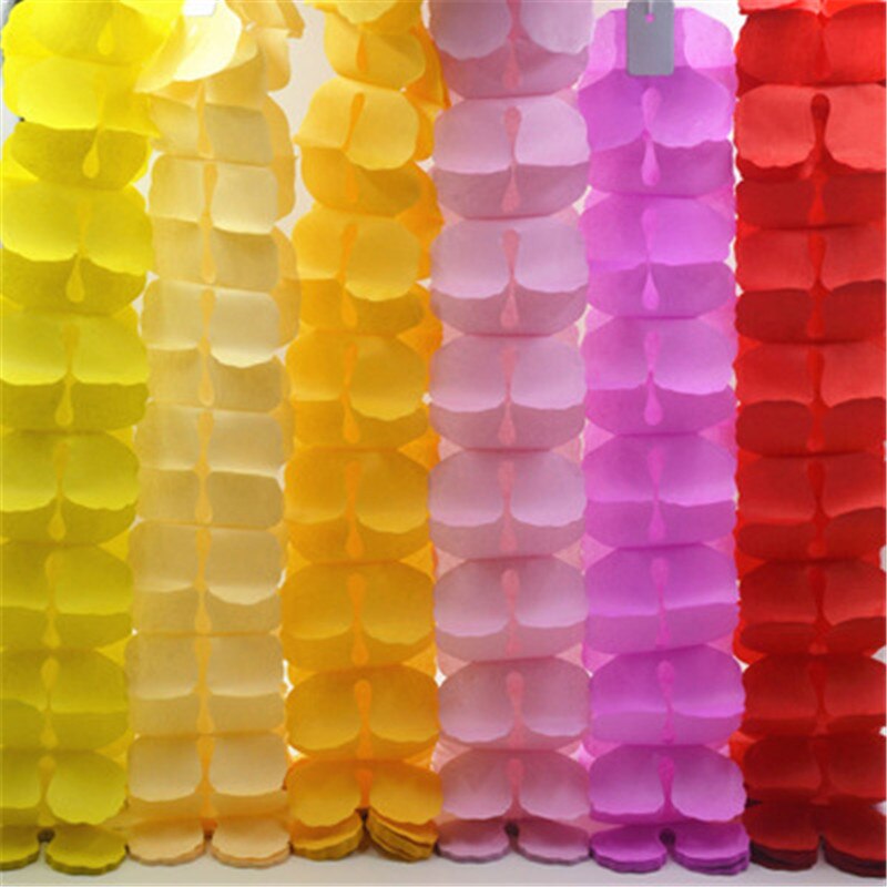 3.6M Multicolor Four Leaf Clover Paper Pull Flag Garlands Baby Shower Wedding Party Home DIY Decoration Craft Supplies