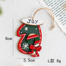 Load image into Gallery viewer, Christmas Gift Navidad 2021 Christmas Wooden Pendants Xmas Tree Drop Ornaments Decorations for Home Kids Toys Gift Xmas Decorations New Year