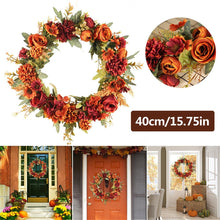 Load image into Gallery viewer, Christmas Gift Crimson Rose Decoration Wreath Halloween Christmas Decoration Wedding Decoration Autumn Thanksgiving Decoration 45a