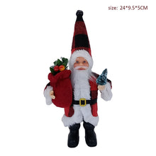 Load image into Gallery viewer, 30cm Pink Standing Posture Gift Santa Claus Doll Oranments Xmas Pendants Merry Christmas Decor For Home Kids Naviidad Presents
