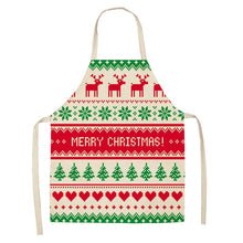 Load image into Gallery viewer, Linen Merry Christmas Apron Christmas Decorations for Home Kitchen Accessories Natal Navidad 2020 New Year Christmas Gifts
