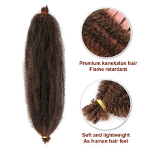 Load image into Gallery viewer, Skhek Kinky Marley Braiding Hair Springy Afro Twist Crochet Hair Bulk Extensions Faux Locs Marely Braid For African Women