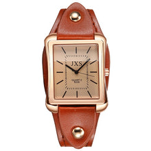 Load image into Gallery viewer, Christmas Gift Brand square watch Women Bracelet Watches Contracted Leather Crystal WristWatches Women Dress Ladies Quartz Clock Dropshiping