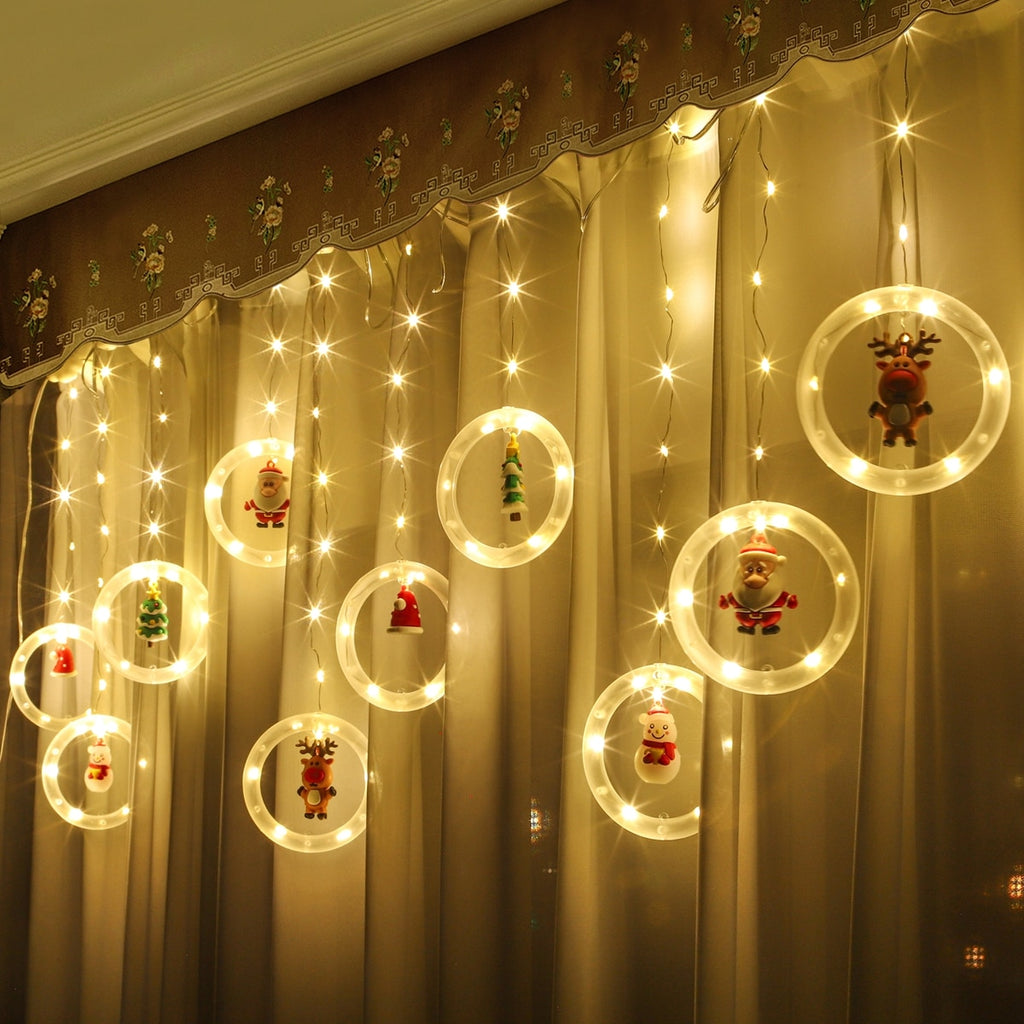 Christmas Gift Christmas Led Curtain Garland String Lights Merry Christmas Decoration For Home 2021 Ornaments Xmas Navidad Gifts New Year 2022