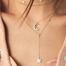 Load image into Gallery viewer, 30 Styles Boho New Fashion Star Moon Multi-layer Alloy Necklace Female Charm Jewelry Tassel Necklace Set Mother Girlfriend Gift