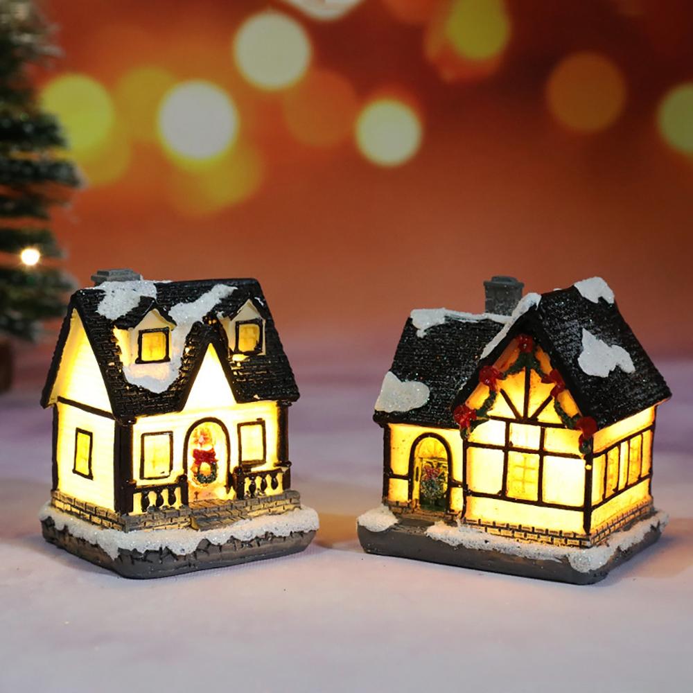 Christmas Gift Christmas House Light Merry Christmas Decorations For Home 2021 Christmas Ornament Xmas Navidad Noel Happy New Year 2022