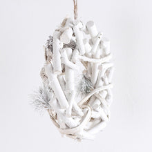Load image into Gallery viewer, Lovely Home Christmas Decorations Brush White Pine Cones Pine Needles Rattan Branches Christmas Wreaths Hanging Christmas Props