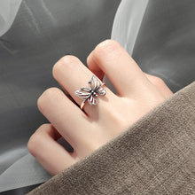 Load image into Gallery viewer, Skhek Hollow butterfly ring female fashion retro creative butterfly opening ring ins small jewelry