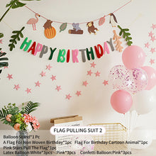 Load image into Gallery viewer, Birthday Party Decoration Kits Happy Birthday Banner Paper Fan Pendant  Baby Shower Kids Birthday Party Backdrop Decoration