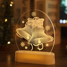 Load image into Gallery viewer, Christmas Gift Christmas Santa Claus Acrylic 3D Night Lamp for Kids Bedroom Decor Nightlight Garland Gift Xmas Desktop decor Night Light