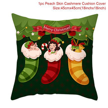 Load image into Gallery viewer, Christmas Gift 45X45cm Santa Claus Christmas Cushion Cover Merry Christmas Decoration For Home 2021 Xmas Navidad Noel Natal Happy New Year 2022