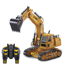 Load image into Gallery viewer, Skhek  1/18 RC Excavator Control Remote Car 2.4G Radio Controlled Car Caterpillar Tractor Model Engineering Building Construction Toys