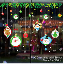 Load image into Gallery viewer, Christmas Gift Christmas Windows Sticker Merry Christmas Decorations For Home 2021 Christmas Ornament Xmas Navidad Noel Gifts New Year 2022