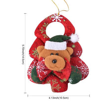 Load image into Gallery viewer, 14.5x10.5cm Christmas Door Hanging Doll Xmas Ornaments Santa Claus Snowman Elk Pendants Drop Navidad Christmas Tree Decorations