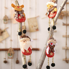 Load image into Gallery viewer, Lattice Button Pig Leg Pendant Christmas Decorations Lattice Button Beaded Leg Pendant Elk Elderly Small Ornament Pendant