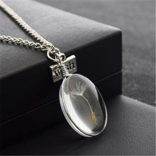 Load image into Gallery viewer, Women Necklace Dandelion Glass Ball Pendant Necklace Charm Trendy Natural Dandelion Pendant Transparent Lucky WISH Glass Ball