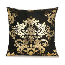 Load image into Gallery viewer, 45cm Stamping Gold Pillowcase Retro European Style Sofa Cushion Cover Home Decorative Short Plush Pillow Cover Cushion Bed Car