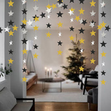 Load image into Gallery viewer, Christmas Gift Christmas 4M Twinkle Star Paper Garland Hanging Navidad 2021 Ornaments Xmas Decorations for Home Noel Natal New Year Supplies