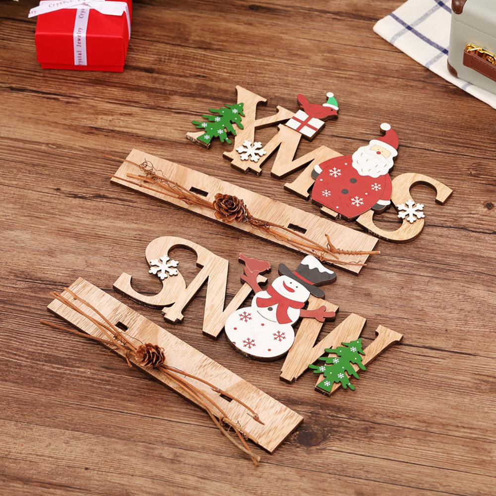 Christmas Gift Merry Christmas Wooden Ornament Cristmas Tree Decor 2021 Christmas Decoration For Home Xmas Navidad Gifts Happy New Year 2022