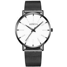 Load image into Gallery viewer, Christmas Gift Luxury Minimalist Men&#39;s Fashion Ultra Thin Watches Simple Men Business Stainless Steel Mesh Belt Quartz Watch Relogio Masculino