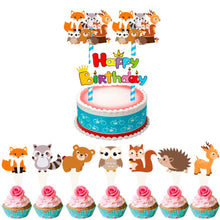 Load image into Gallery viewer, Woodland Animals Party Jungle Safari Birthday Party Decor Woodland Creatures Jungle Animal Forest Party Supplies Baby Shower