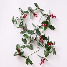 Load image into Gallery viewer, Christmas Pine Cone Simulation Rattan Leaves Party Decoration Artificial Ivy Leaf Garland Plants Vine Fake Foliage Home Decor